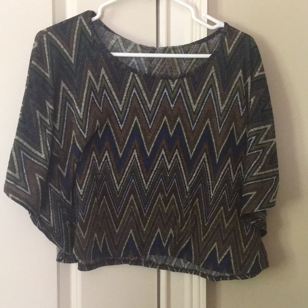 Chevron print top